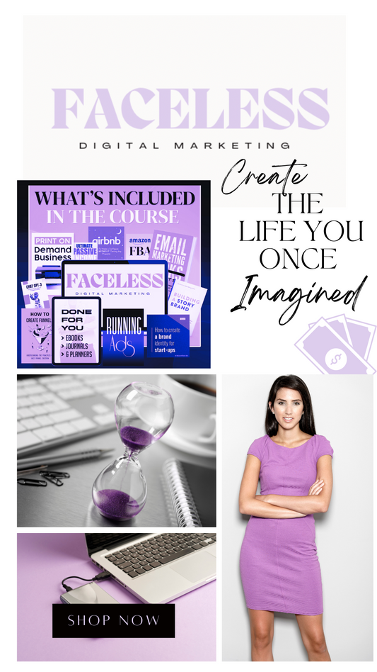 FACELESS 100% Master Resell Rights ALL-IN-ONE Digital MULTIPLE INCOME COURSE BUNDLE