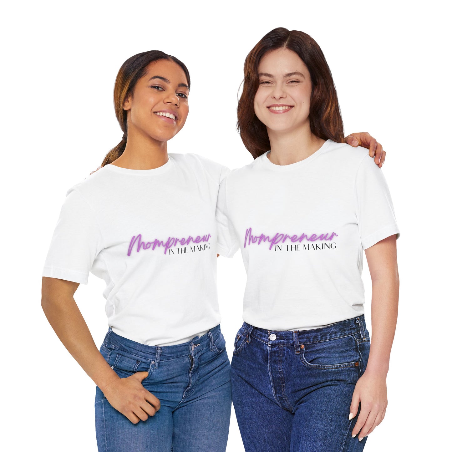 MOMPRENEUR IN THE MAKING UNISEX JERSEY SHORT SLEEVE TEE-PURPLE