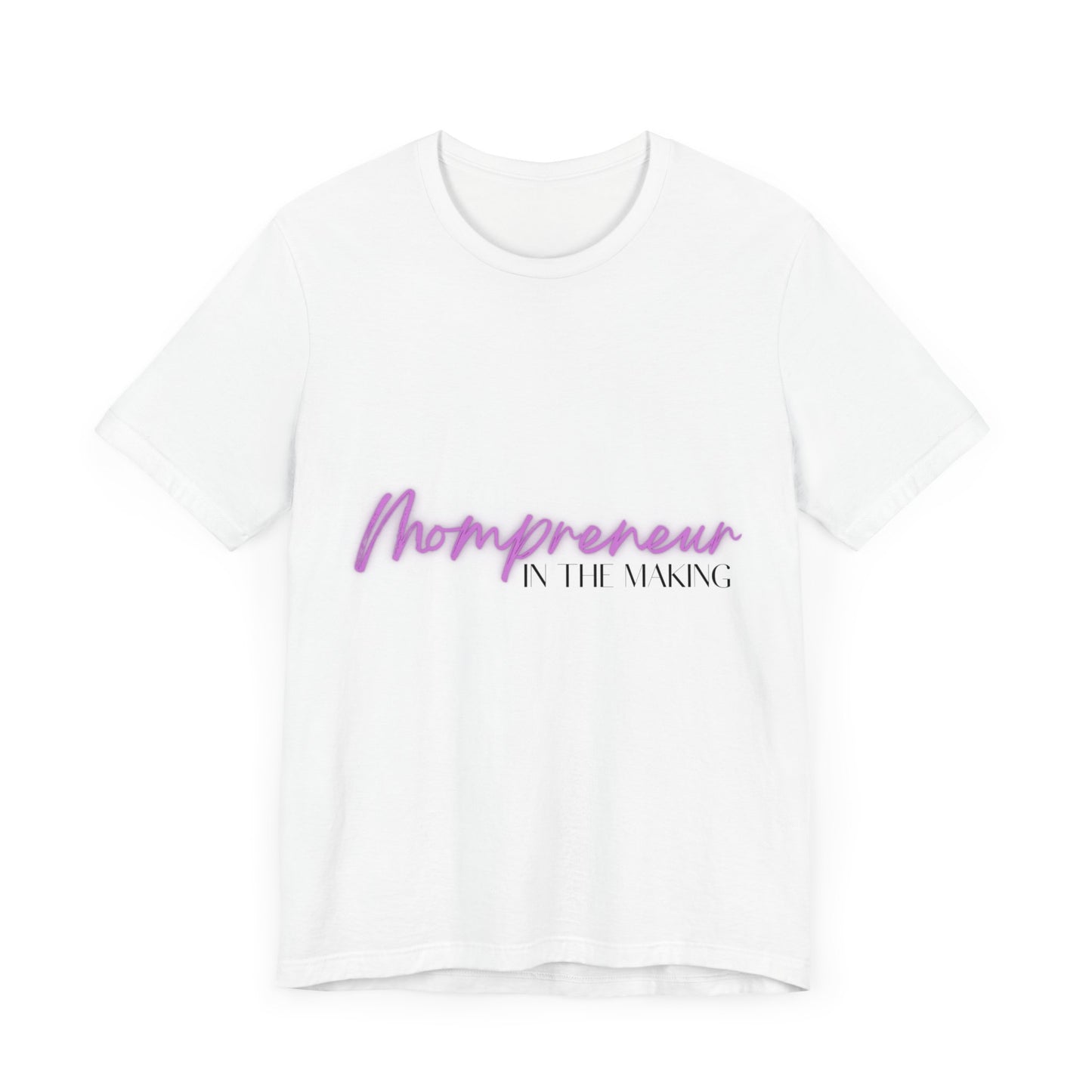 MOMPRENEUR IN THE MAKING UNISEX JERSEY SHORT SLEEVE TEE-PURPLE