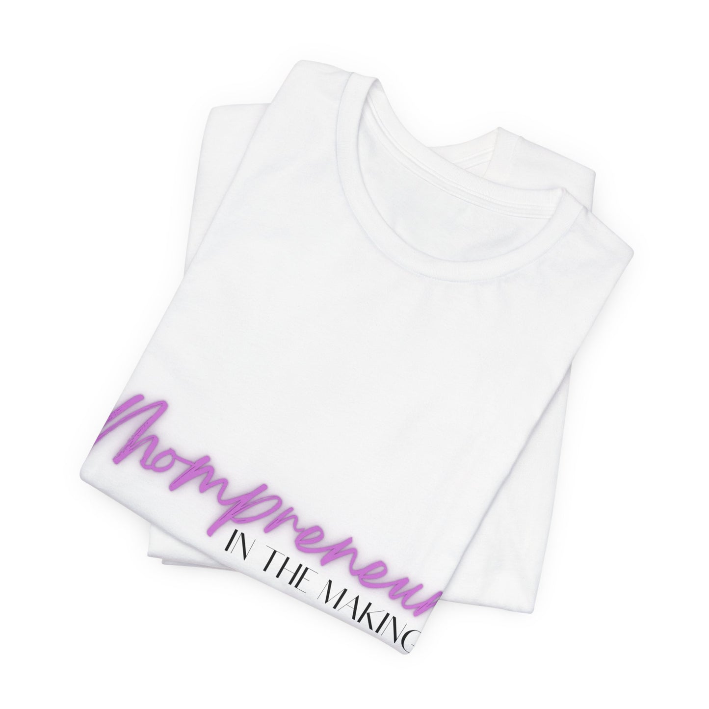 MOMPRENEUR IN THE MAKING UNISEX JERSEY SHORT SLEEVE TEE-PURPLE